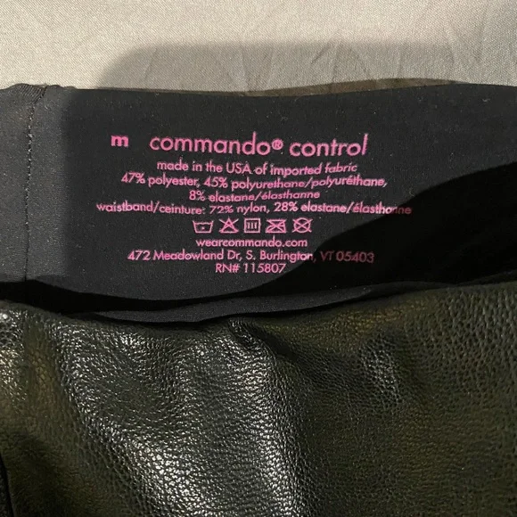 ✨Brand New Commando Faux Leather Leggings- Top Control✨ - Picture 8 of 9